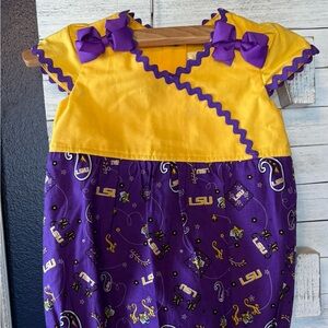 Baby Girl 12 months LSU Bubble Romper